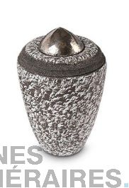Mini Urne Funéraire En Céramique Bleue – Petite Urne Souvenir Pour Cendres Humaines – Boîte En Velours Incluse