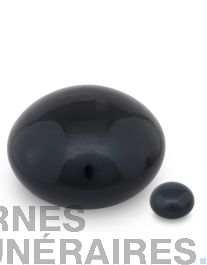 Mini-urne funéraire raku noir | URNES-FUNÉRAIRES.