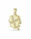 Pendentif cinéraire 'Tréfle à quatre feuille' de cendres en or