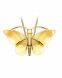 Bijou Cendres Pendentif en Or 'Papillon' (Avec Collier 45CM)
