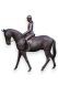Sculpture commémorative jeune fille à cheval en bronze - disponibilité limitée