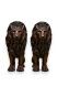 Deux lions, sculptures commémoratives en bronze - disponibilité limitée