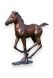 Sculpture commémorative poulain en marche en bronze - disponibilité limitée