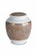 Mini-urne en porcelaine 'Classica' | Motif marbre brun avec bordures dorées