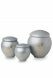 Urne-animal gris clair avec impression de pattes or