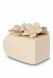 Petite urne funéraire en céramique 'Flowerbox' beige