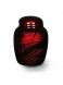 Urne en fibre de verre 'Eclat' rouge