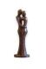 Statue funéraire en bronze « Couple enlacé »