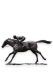 Sculpture commémorative jockey à cheval en bronze - disponibilité limitée