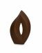Urne pour cendres en céramique brun mate 'Venezia'