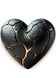 LEGEND Fractured Heart - Urne funéraire en bronze artisanale