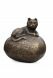 Petite Urne Funéraire en Bronze 'Chat'