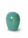 Mini urne en fibre de verre 'Cybèle' turquoise