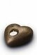 Urne Funéraire pour Animal en Céramique Bronze 'Coeur avec Bougeoir'