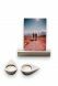 Memorialboxx avec porte-photo, bougeoirs et compartiment pour cendres – Chrome