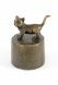 Urne Funéraire en laiton bronzé pour petit chat