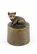 Urne Funéraire en laiton bronzé pour chat 'Timide'