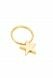 Porte-clé pendentif pour cendres 'Étoile' doré