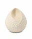 Mini urne funéraire en céramique en forme de goutte 'Ohm' – blanc