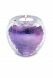 Mini-urne en verre avec bougie lilas craquelée
