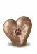 Urne funéraire pour animal 'Coeur avec patte'