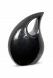 Urne pour cendres en aluminium 'Larme' noire