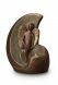 Urne Funéraire en Céramique Bronze 'Ange' - Avec Bougeoir