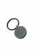Porte-clé pendentif pour cendres 'Cercle' noir