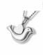 Pendentif memoire argent (925) 'Pigeon de paix'