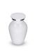 Petite urne funéraire en aluminium « Embrace » blanc brillant