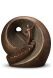 Urne Funéraire en céramique bronze « Vers la lumière » | bronze et gris argent