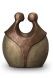 Urne Funéraire en céramique bronze « Ensemble pour toujours »