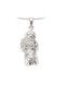Pendentif memoire argent (925) « Ange avec fleurs »