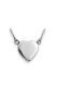 Collier cinéraire avec cœur en acier inoxydable - à remplir soi-même