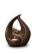 Urne Funéraire (pour Bébé) en Céramique bronze « Flamme »