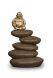 Urne funéraire en céramique en forme de Bouddha