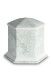 Mini-urne en porcelaine « Esagono » | Relief eau marine