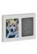 Cadre photo pour chien avec empreinte en mousse blanc