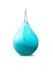 Mini-urne en verre cristal « Memorie » goutte turquoise opaque