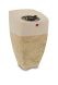 Urne funéraire fait à la main blanc