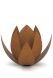 Urne en acier corten « Lotus »