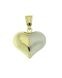 Pendentif mémoire en 14 carat or bicolore « Cœur »