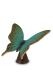 Mini-urne en bronze « Papillon » vert