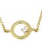 Collier symbole « Cercle » en 14 carats or bicolore