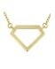Collier symbole « Diamant » en 14 carats or jaune