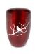 Urne Funéraire en Aluminium rouge avec Branche et Papillon