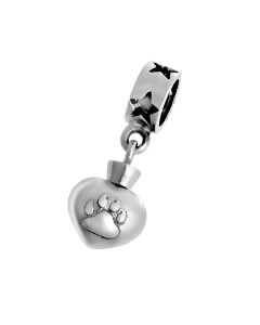 Bijou Breloque Pandora pour cendres « Patte de chat »