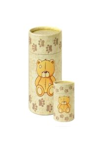 Diffuseur de cendres « Ours en peluche » avec empreinte de pattes