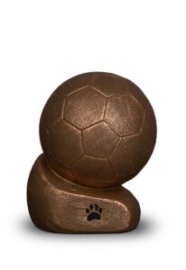Urne pour animaux « Football avec empreinte »