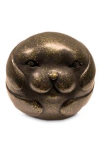 Mini-urne en bronze chien « Éternité »